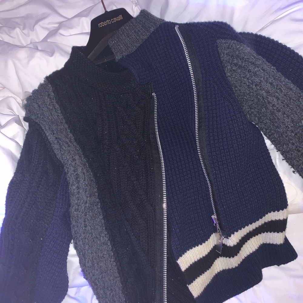 Sacai FW18 Sweater Cardigan
